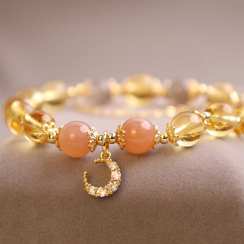 Karma Stone Blessed Moon Citrine Abundant Energy Bracelet