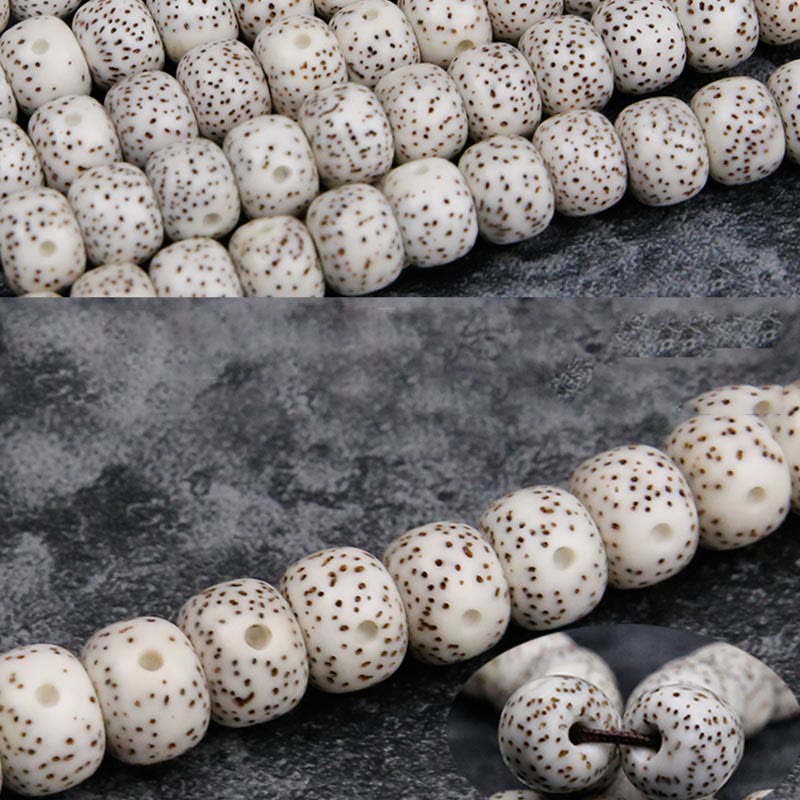 Karma Stone 108 Mala Beads Bodhi Seed Yak Bone Avalokitesvara Lucky Pixiu Guan Gong Buddha Demon Peace Tassel Bracelet