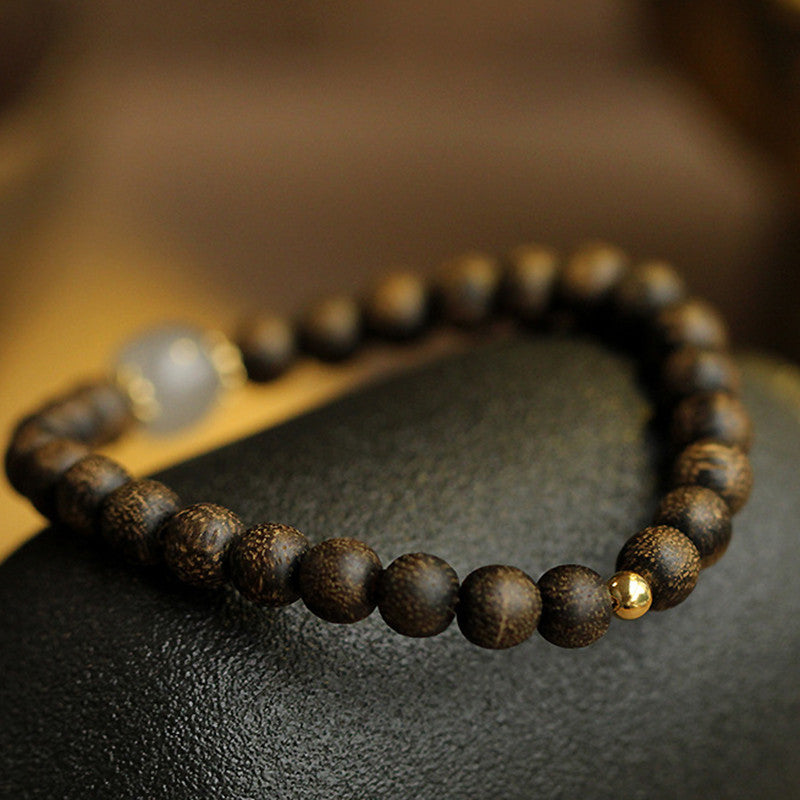Karma Stone Agarwood Jade Strength Calm Bracelet