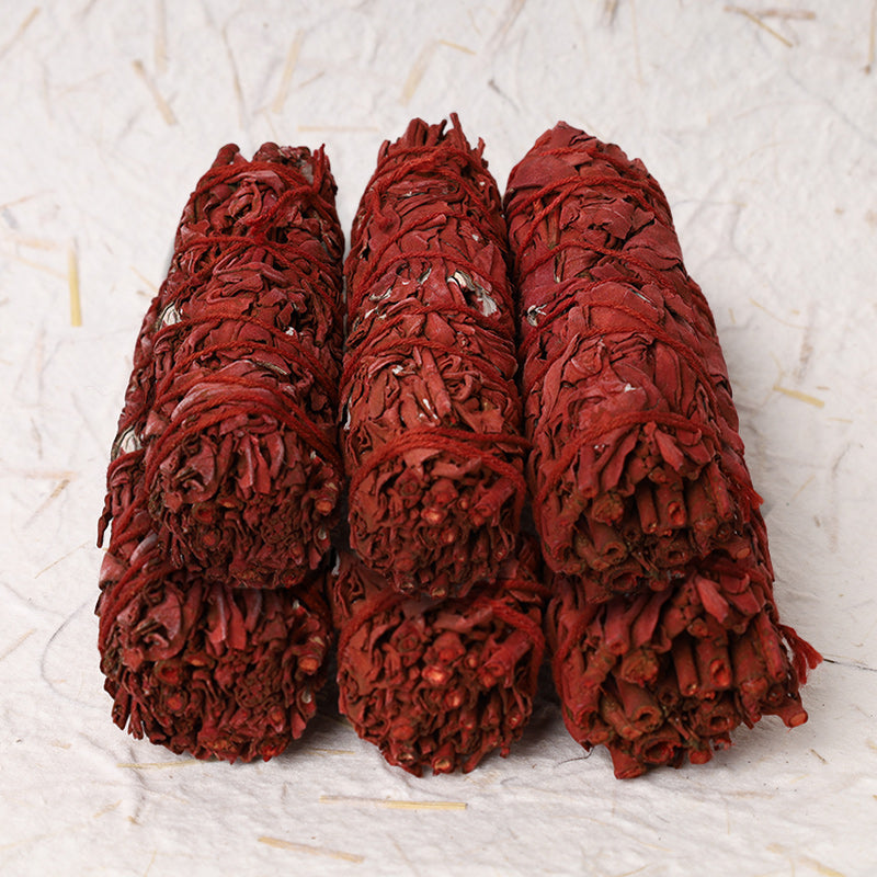 Karma Stone Dragon's Blood Sage Smudge Stick for Home Negative Energy Cleansing Incense Healing Meditation Rituals