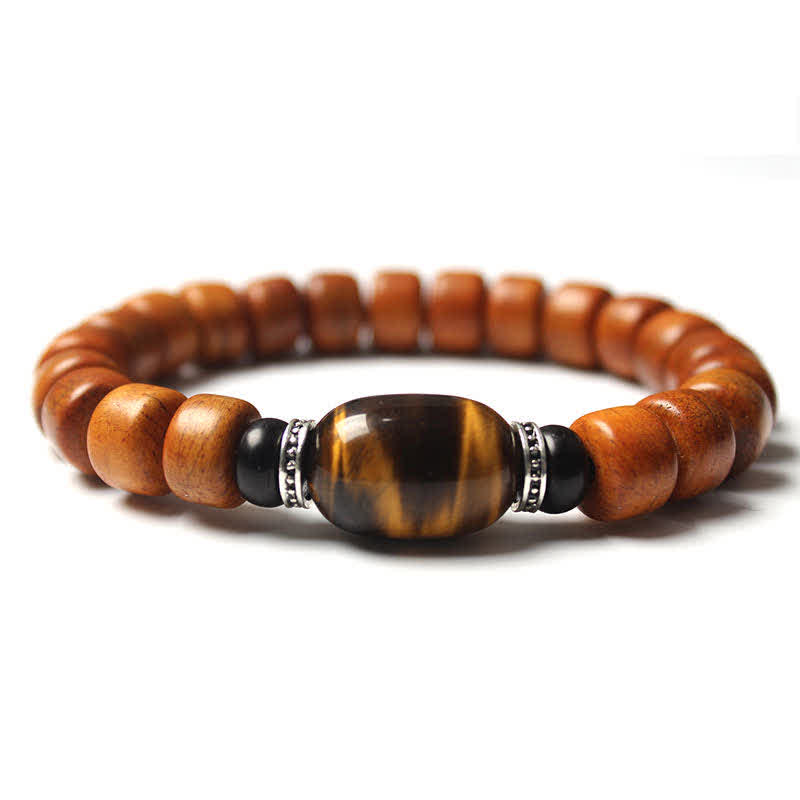 Karma Stone Tibetan Yak Bone Om Mani Padme Hum Strength Bracelet
