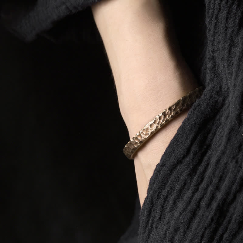Karma Stone Simple Design Copper Wealth Cuff Bracelet