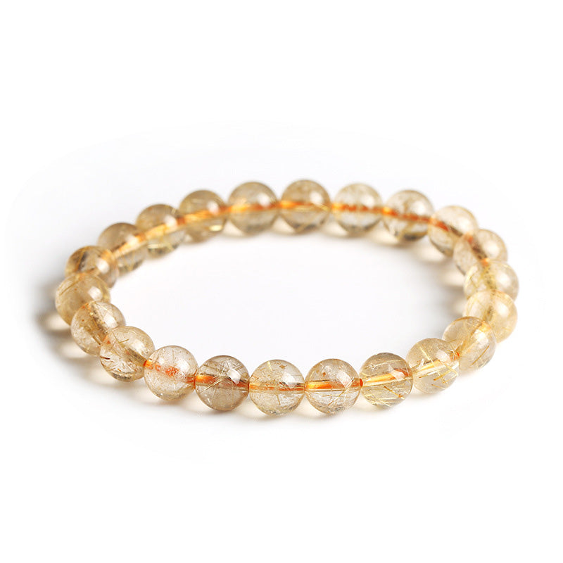 Karma Stone Natural Citrine Blessing Protection Bracelet
