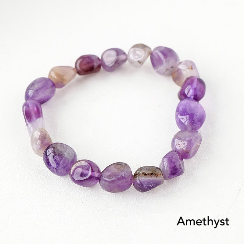 Karma Stone Natural Irregular Shape Crystal Stone Spiritual Awareness Bracelet
