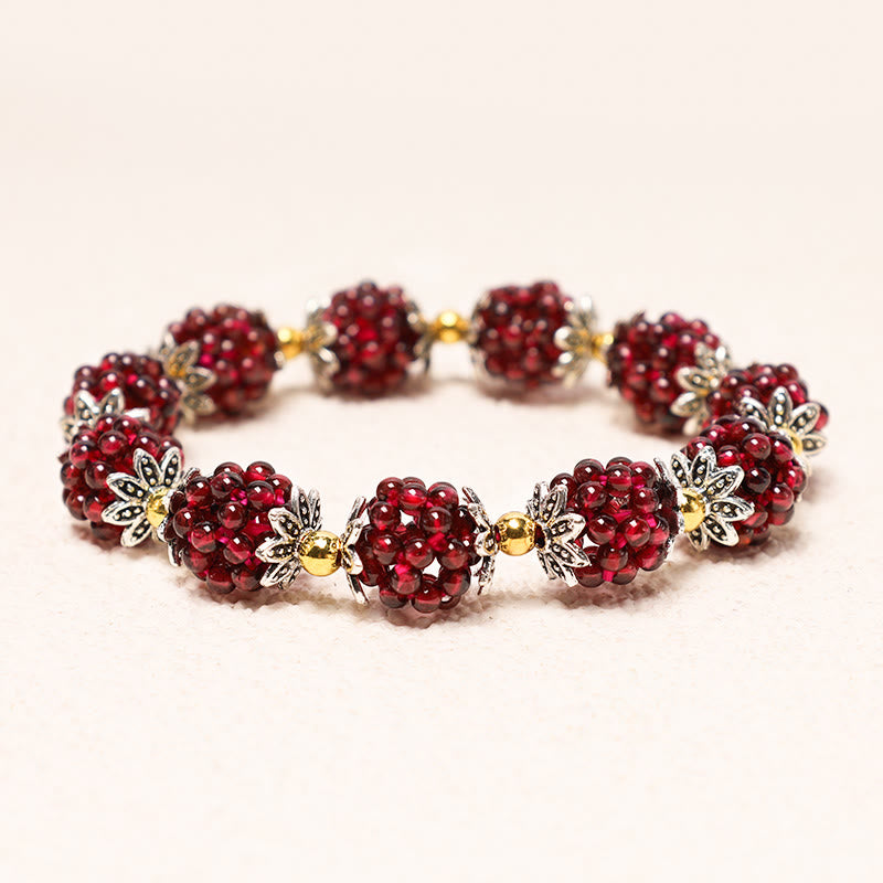 Karma Stone Natural Garnet Healing Bracelet