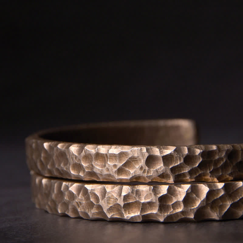 Karma Stone Simple Design Copper Wealth Cuff Bracelet