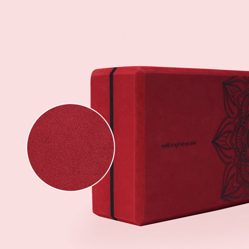 Karma Stone Tibetan Mandala Mindful Soft Non-Slip Foam Yoga Block