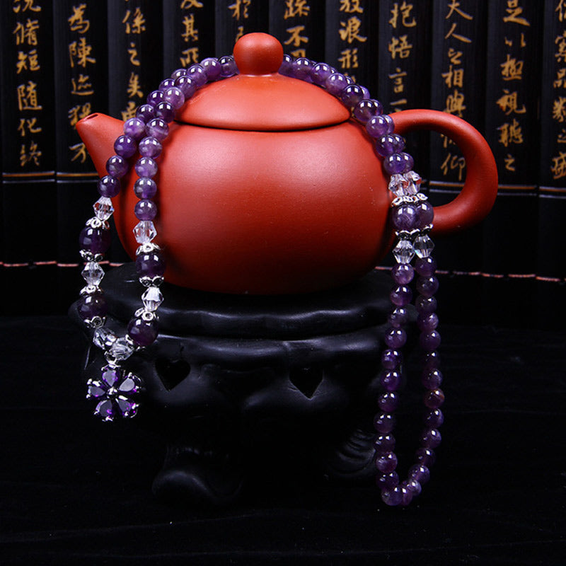 Karma Stone Tibetan Amethyst Blessing Bracelet