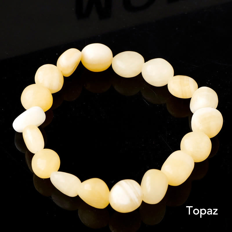 Karma Stone Natural Irregular Shape Crystal Stone Spiritual Awareness Bracelet
