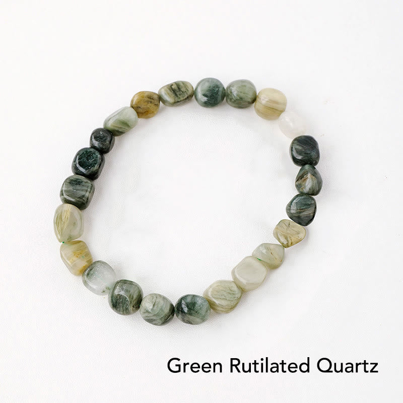 Karma Stone Natural Irregular Shape Crystal Stone Spiritual Awareness Bracelet