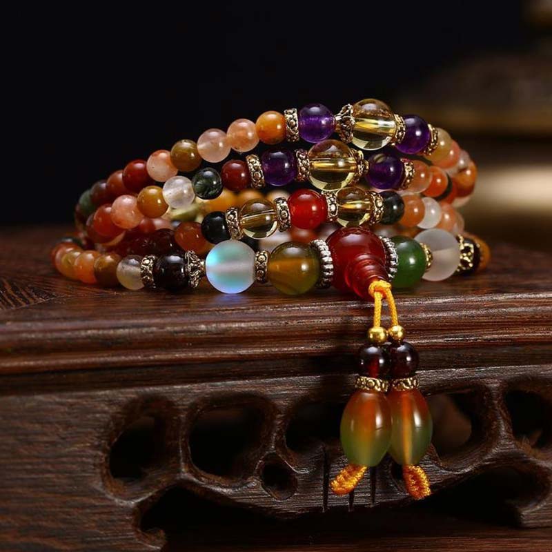 Karma Stone The 108 Quartz Healing Mala Bracelet