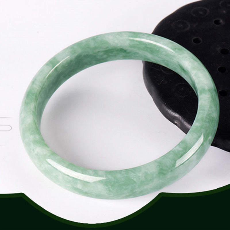 Karma Stone Natural Jade Prosperity Bangle Bracelet