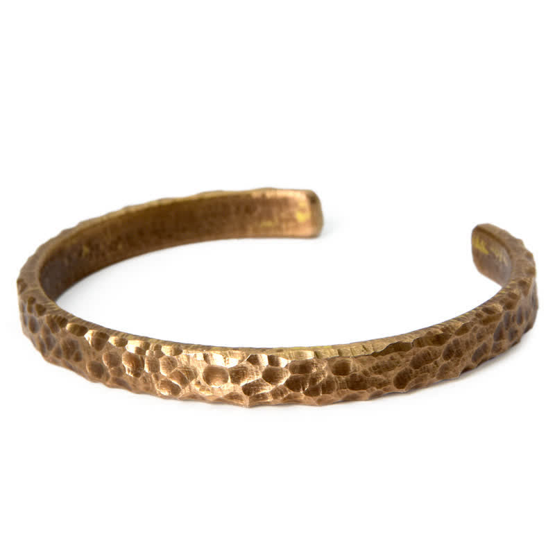 Karma Stone Simple Design Copper Wealth Cuff Bracelet