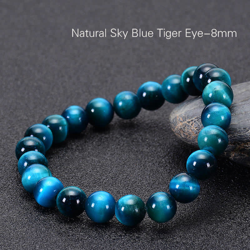 Karma Stone Blue Tiger Eye Protection Bracelet