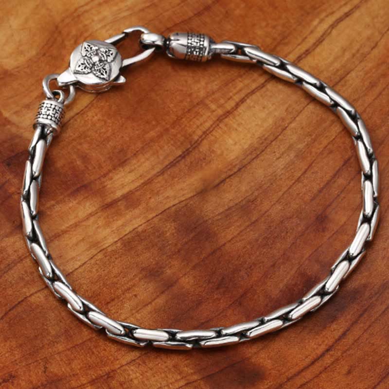 Karma Stone Tibetan Double Dorje Om Mani Padme Hum Buddha Swastika Vajra Strength Bracelet
