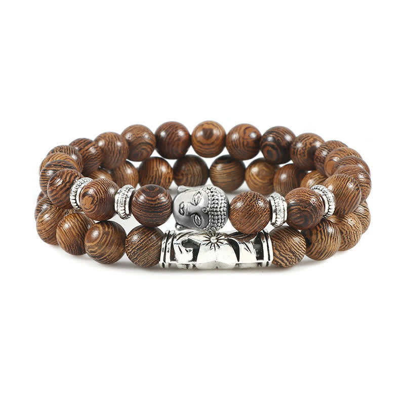 Karma Stone 2 pieces natural crystal agate protection bracelets