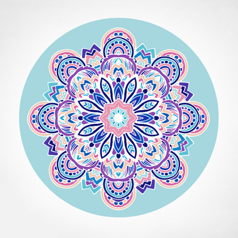 Karma Stone Lotus Mandala Pattern Foldable Yoga Meditation Seat Mat Home Decoration