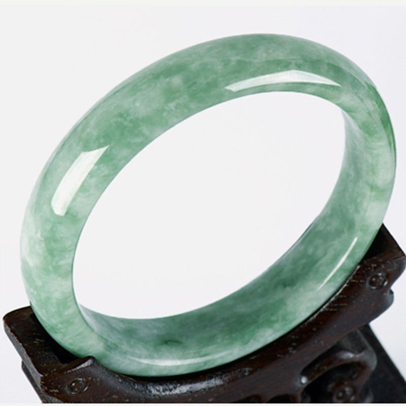 Karma Stone Natural Jade Prosperity Bangle Bracelet