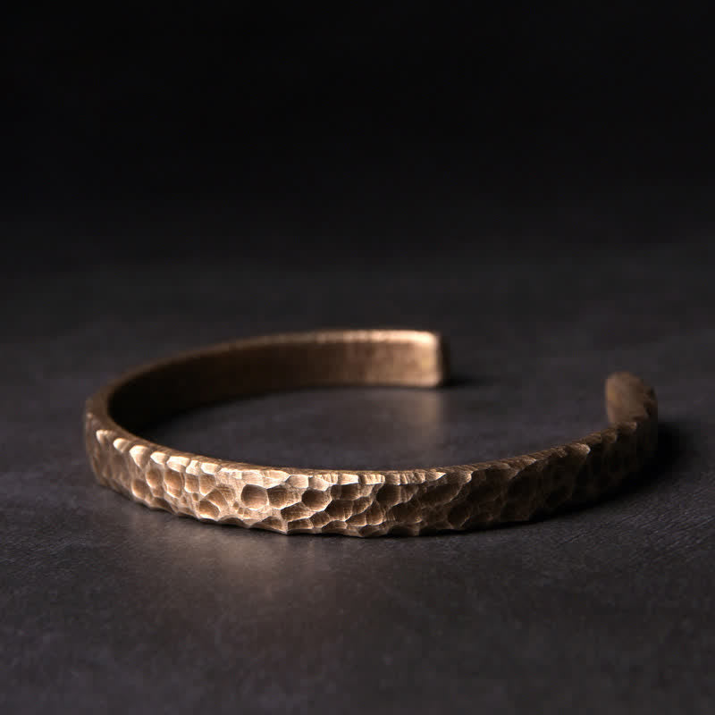 Karma Stone Simple Design Copper Wealth Cuff Bracelet