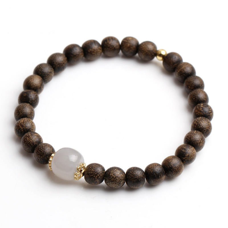 Karma Stone Agarwood Jade Strength Calm Bracelet