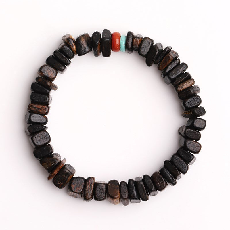 Karma Stone Agarwood Red Agate Balance Bracelet