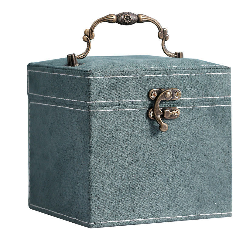 Karma Stone Jewelry Box Organizer Three-Layer Jewelry Storage Box Flannel Gift Box