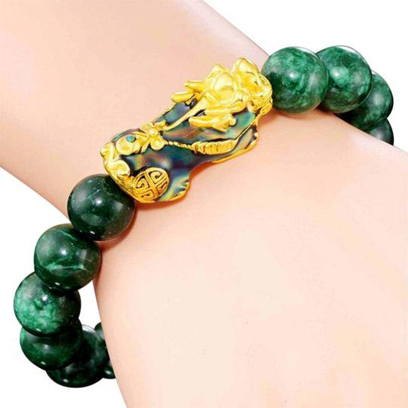 Karma Stone FengShui PiXiu Jade Protection Bracelet