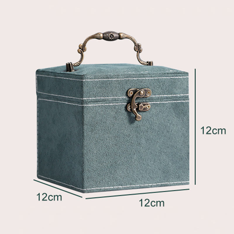 Karma Stone Jewelry Box Organizer Three-Layer Jewelry Storage Box Flannel Gift Box