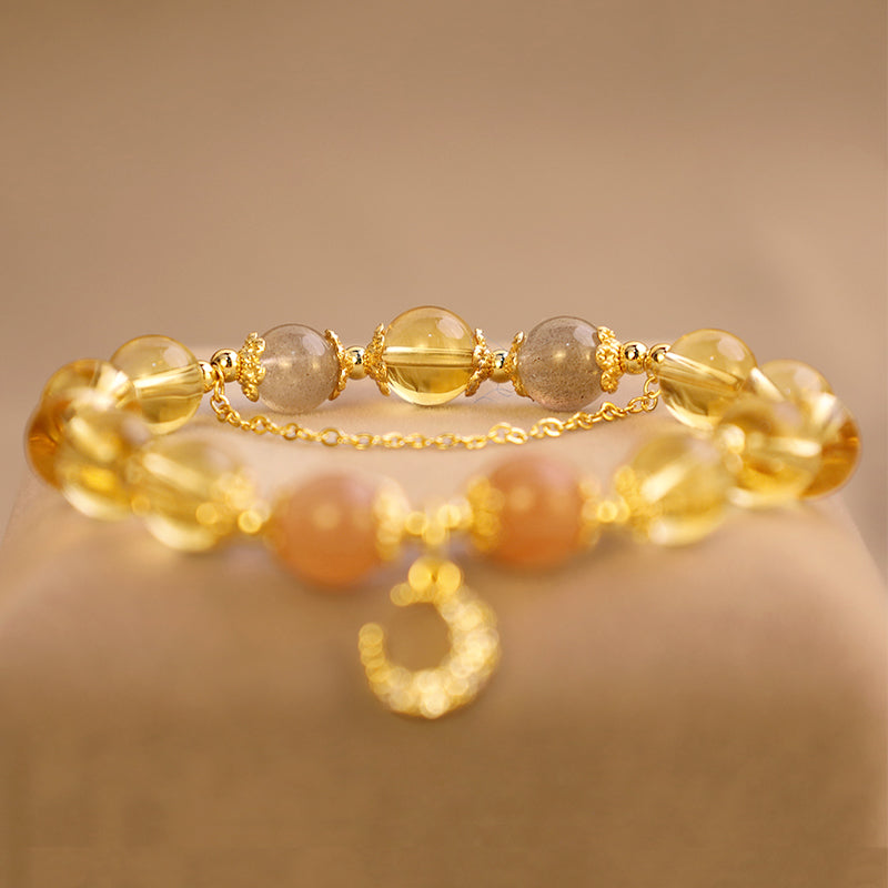Karma Stone Blessed Moon Citrine Abundant Energy Bracelet