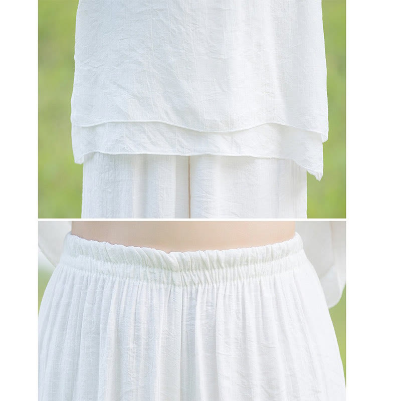 Karma Stone Tai Chi Meditation Prayer Zen Spiritual Morning Practice Clothing Women's Set
