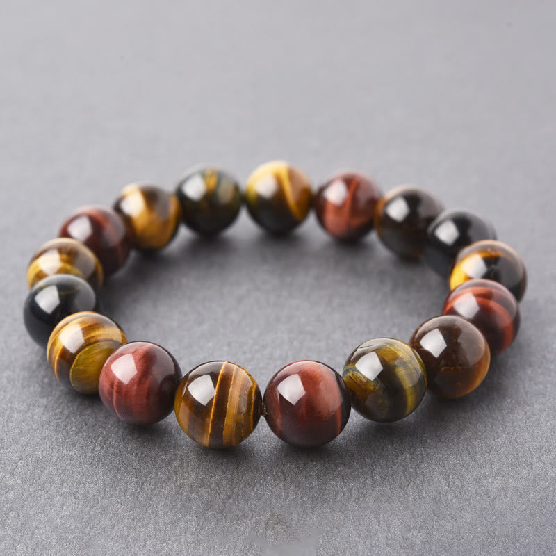 Karma Stone Natural Tiger Eye Positive Protection Bracelet