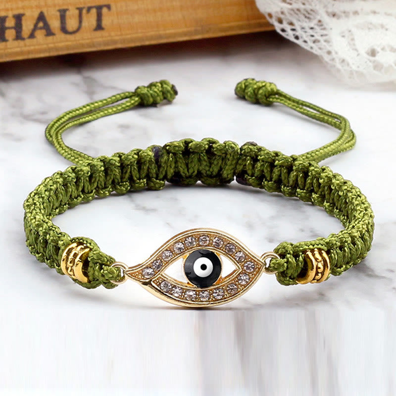 Karma Stone Evil Eye Keep Away Evil Spirits String Bracelet