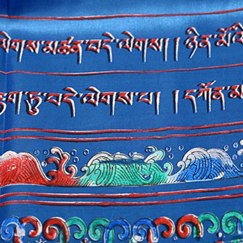 Karma Stone Tibetan Lucky Blessing 5 Colors Khata Decoration