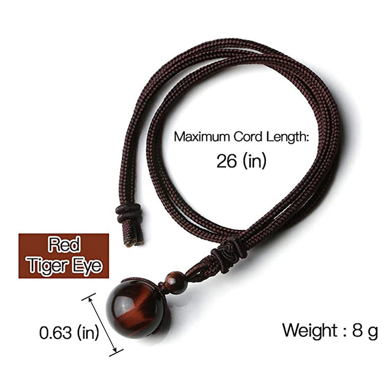 Karma Stone Tibetan Tiger's Eye Protection Necklace