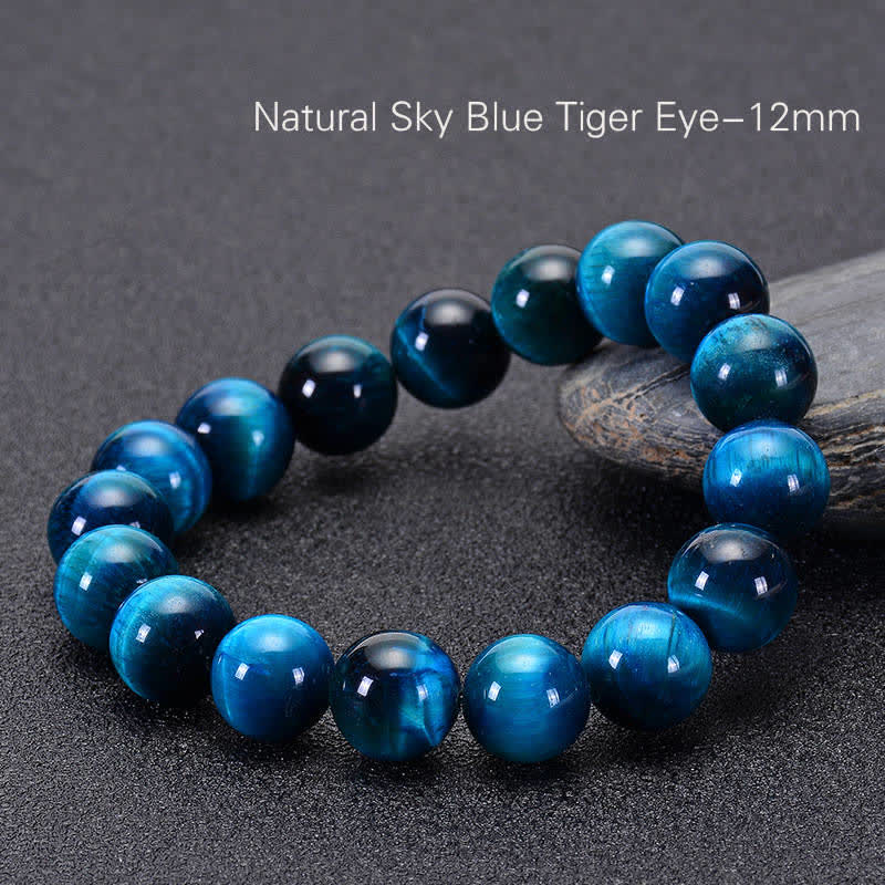 Karma Stone Blue Tiger Eye Protection Bracelet