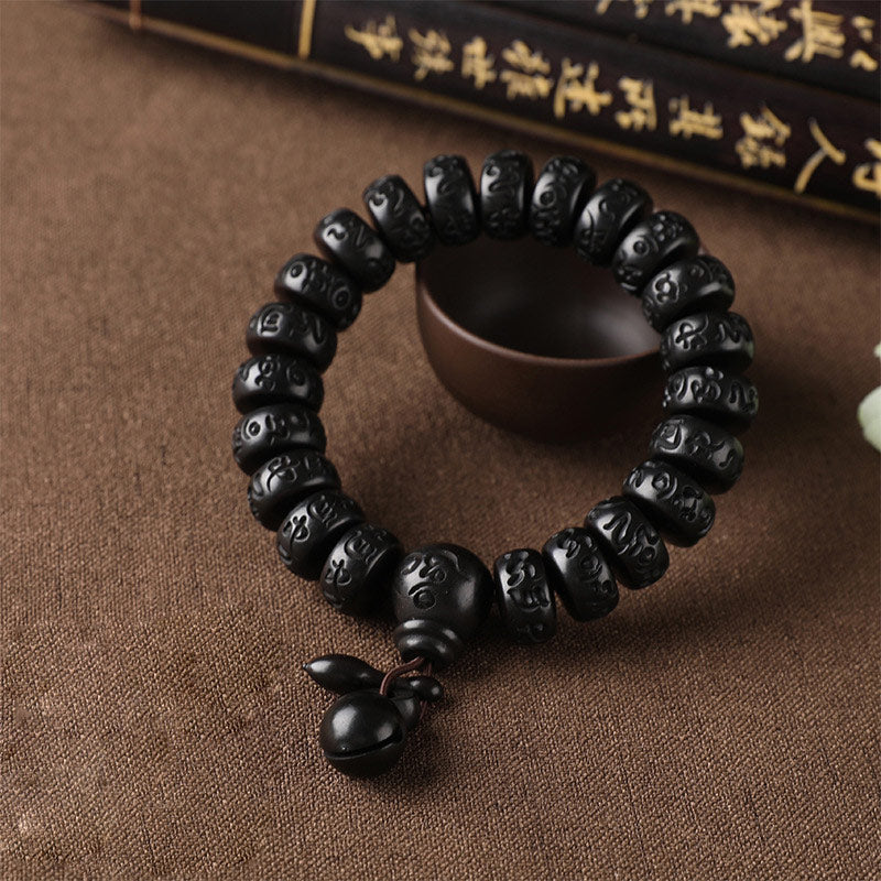Karma Stone Tibetan Lightning Strike Wood Protection Bracelet
