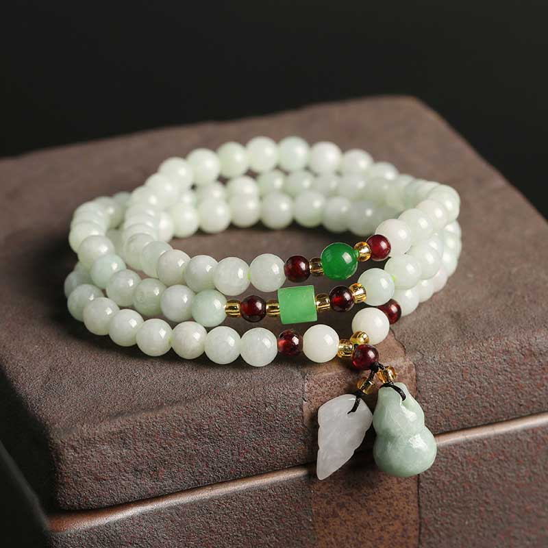 Karma Stone Natural Jade Pixiu Buddha Abundance Bracelet