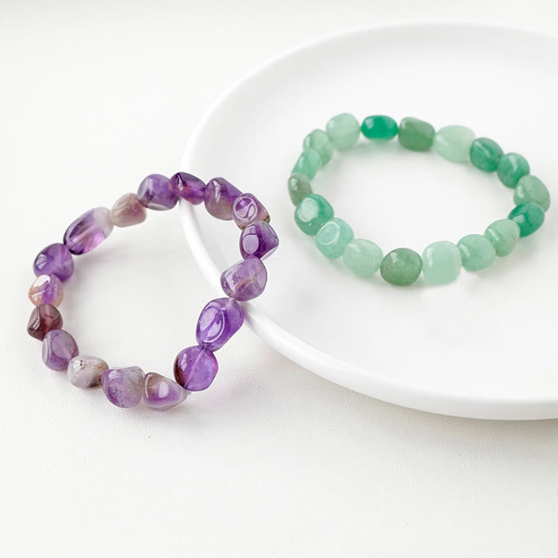 Karma Stone Natural Irregular Shape Crystal Stone Spiritual Awareness Bracelet