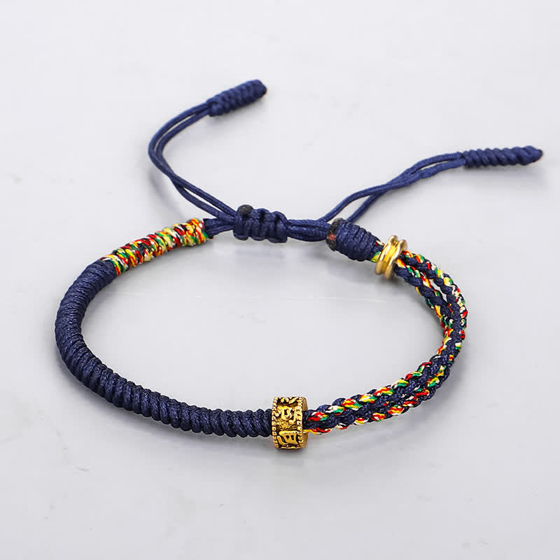 Karma Stone Om Mani Padme Hum Protection Luck String Bracelet