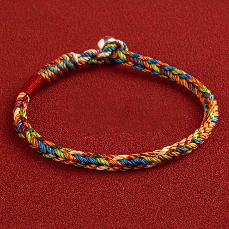 Karma Stone "May you be healthy and happy" Lucky Multicolored Bracelet