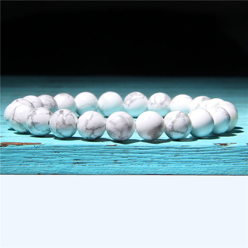 Karma Stone Natural Agate Stone Crystal Balance Beaded Bracelet