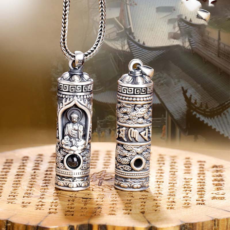 Karma Stone Chinese Zodiac Natal Buddha Projection Prosperity Necklace Pendant