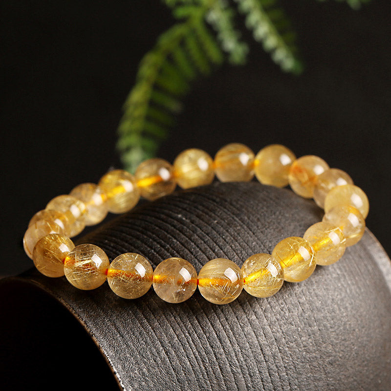 Karma Stone Natural Citrine Blessing Protection Bracelet