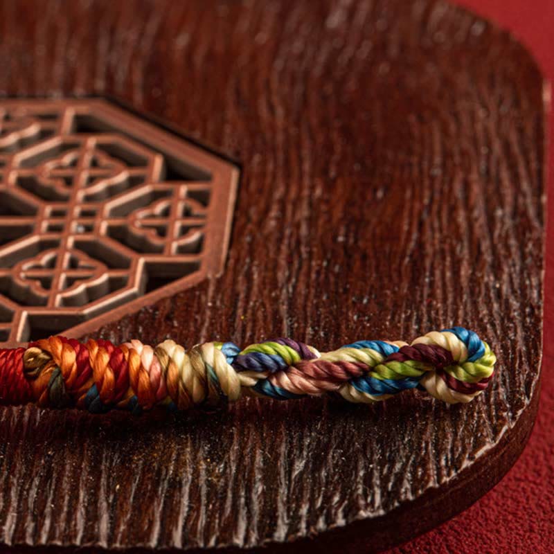 Karma Stone "May you be healthy and happy" Lucky Multicolored Bracelet