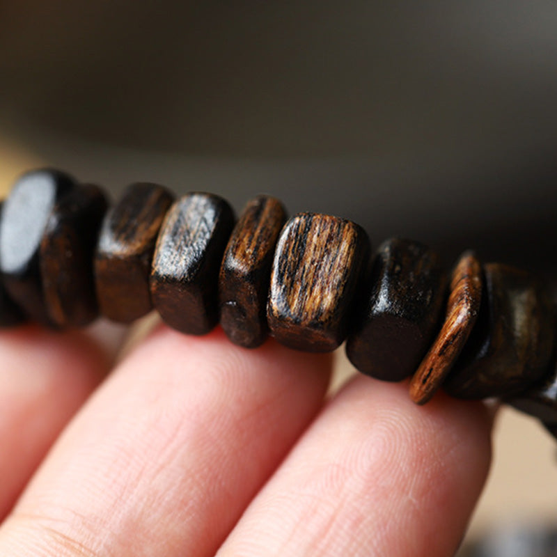 Karma Stone Agarwood Red Agate Balance Bracelet