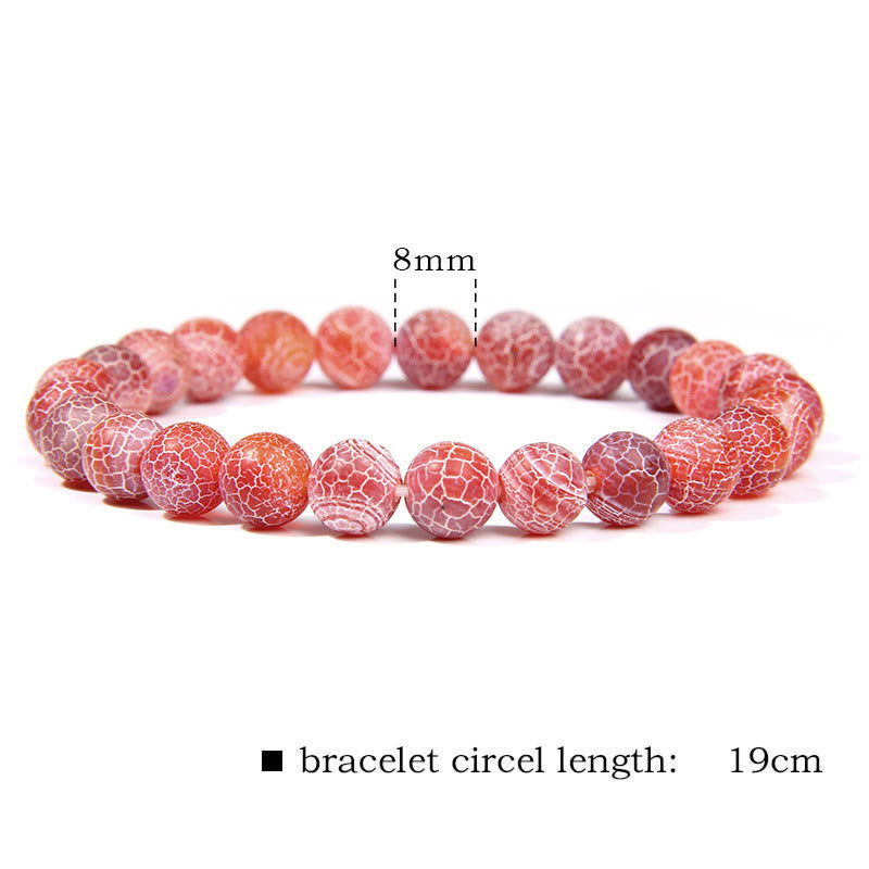 Karma Stone Natural Agate Stone Crystal Balance Beaded Bracelet