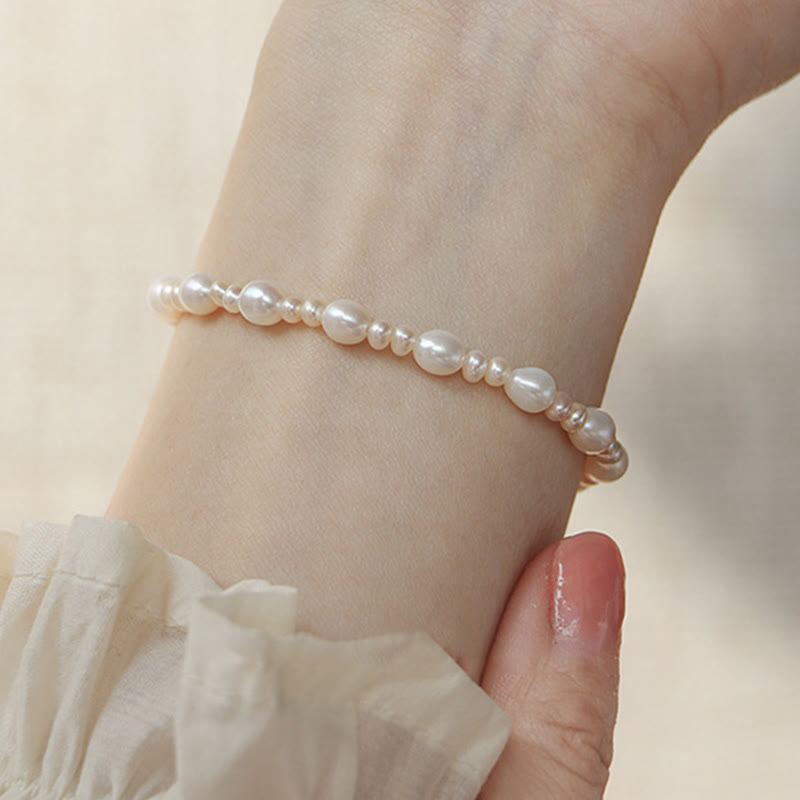 Karma Stone Natural Flower Pearl Sincerity Bead Bracelet