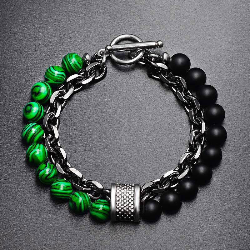 Karma Stone Natural Tiger Eye Lazurite Protection Bracelet
