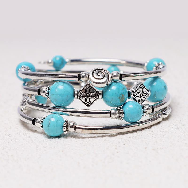 Karma Stone Tibetan Turquoise Balance Bracelet