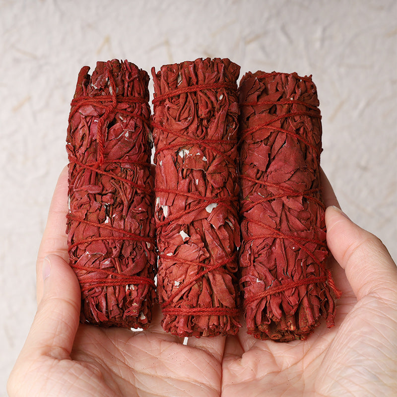Karma Stone Dragon's Blood Sage Smudge Stick for Home Negative Energy Cleansing Incense Healing Meditation Rituals